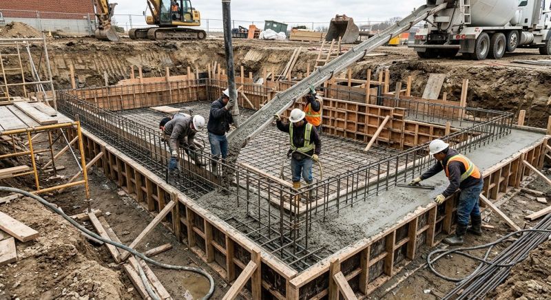 Basement Concrete Pouring in Fort Worth, TX