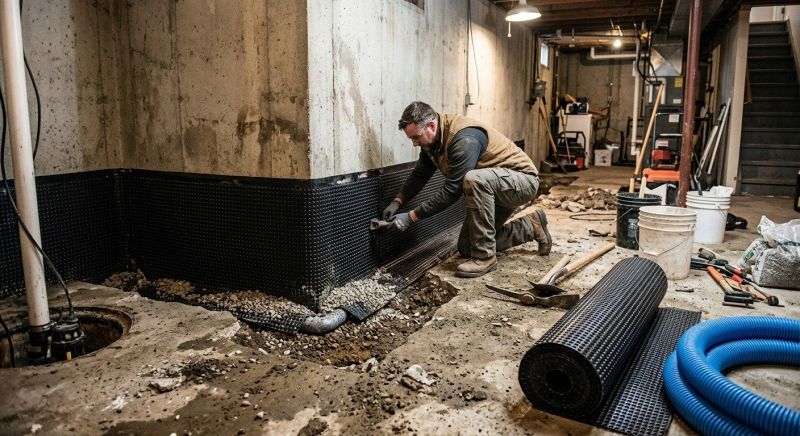 Basement Concrete Construction Service